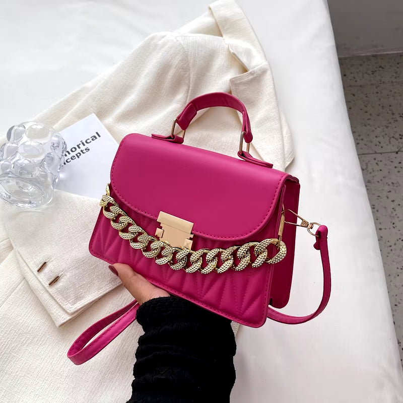 2024 New Designer Shoulder Bag Fashion Chain Crossbody Bags for Women Brand Ladies Handbags and Purses