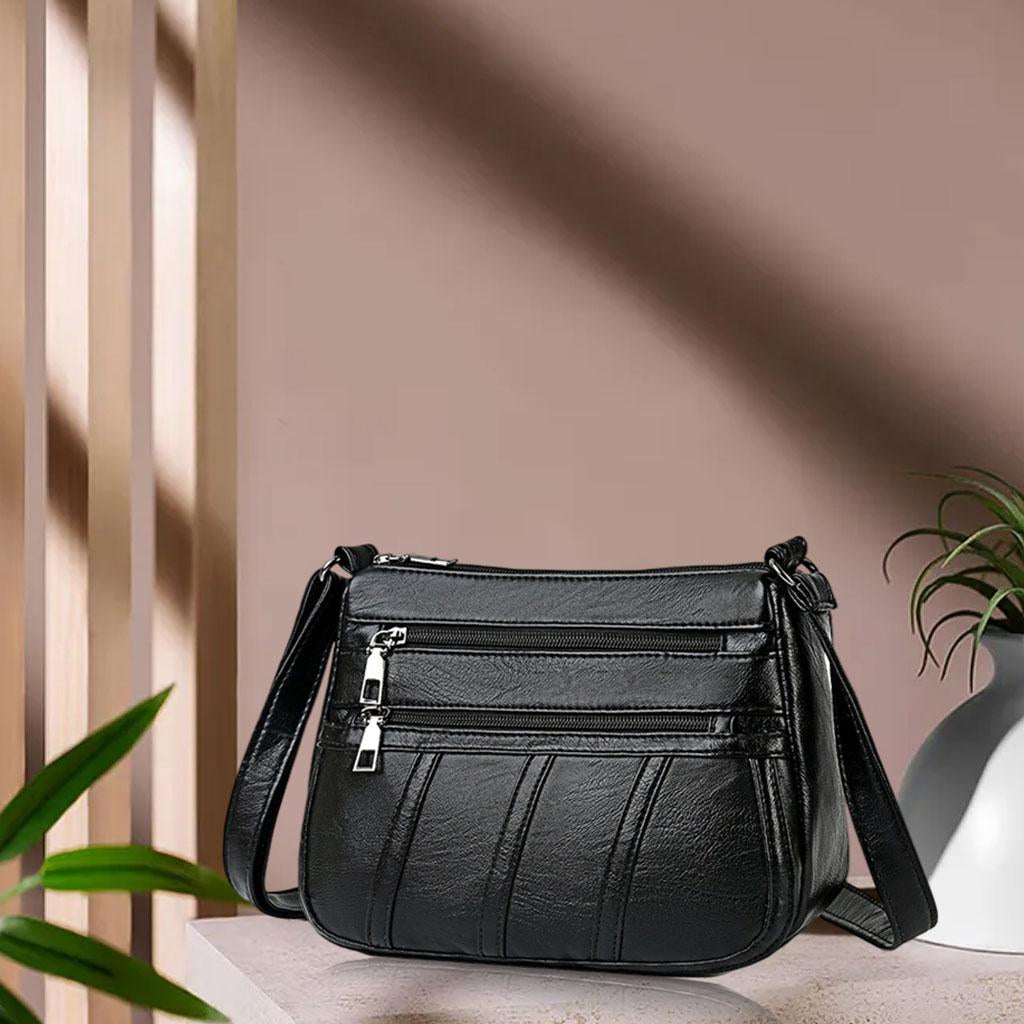 Women'S Purse for Bag Soft PU Leather Shoulder Bag Women'S Handbag Handle Satchel, Black