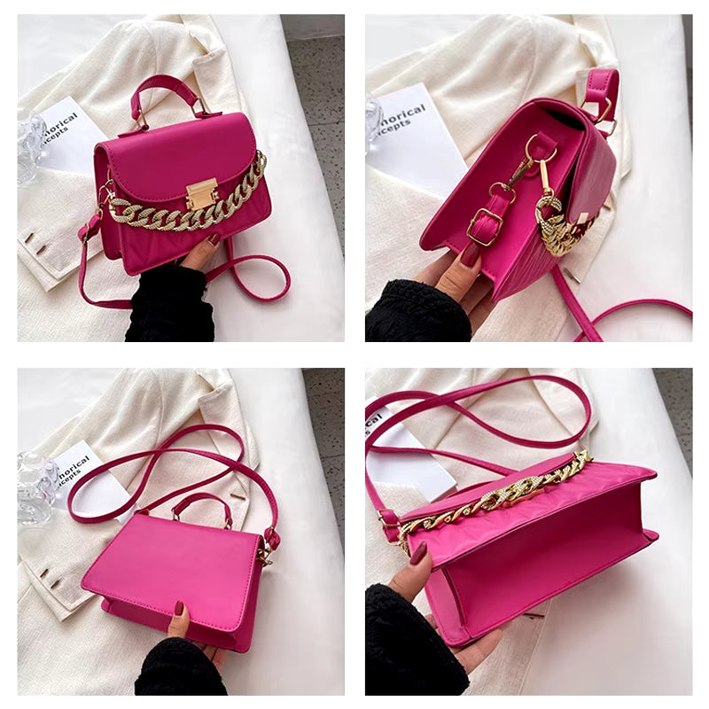 2024 New Designer Shoulder Bag Fashion Chain Crossbody Bags for Women Brand Ladies Handbags and Purses