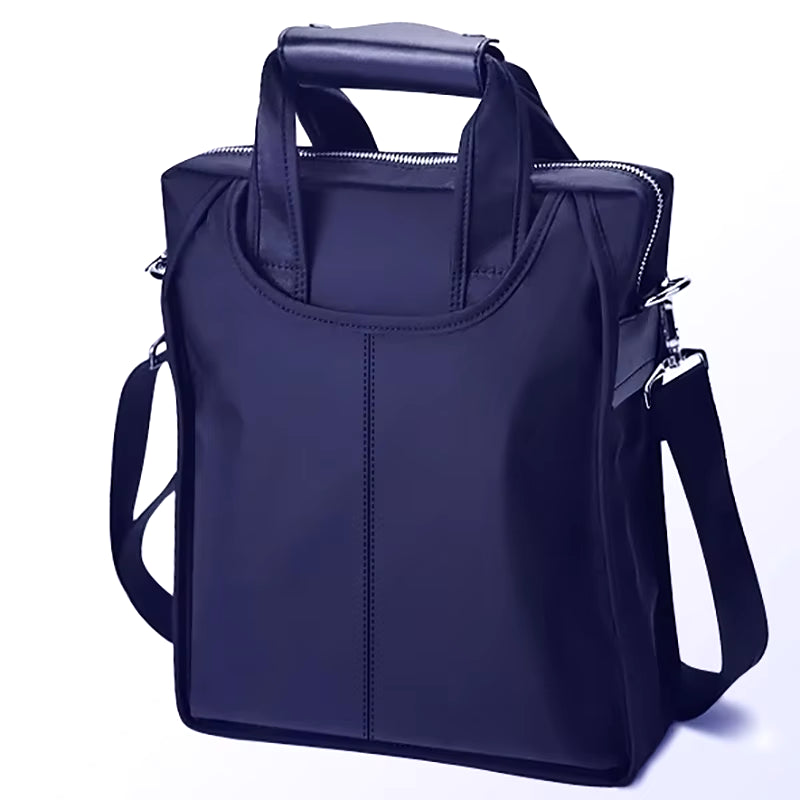 New Men'S Bags Zipper Single Shoulder Bags Oxford Fabric Business Briefcases Messenger Bags Vertical Men'S Bags Casual Handbags