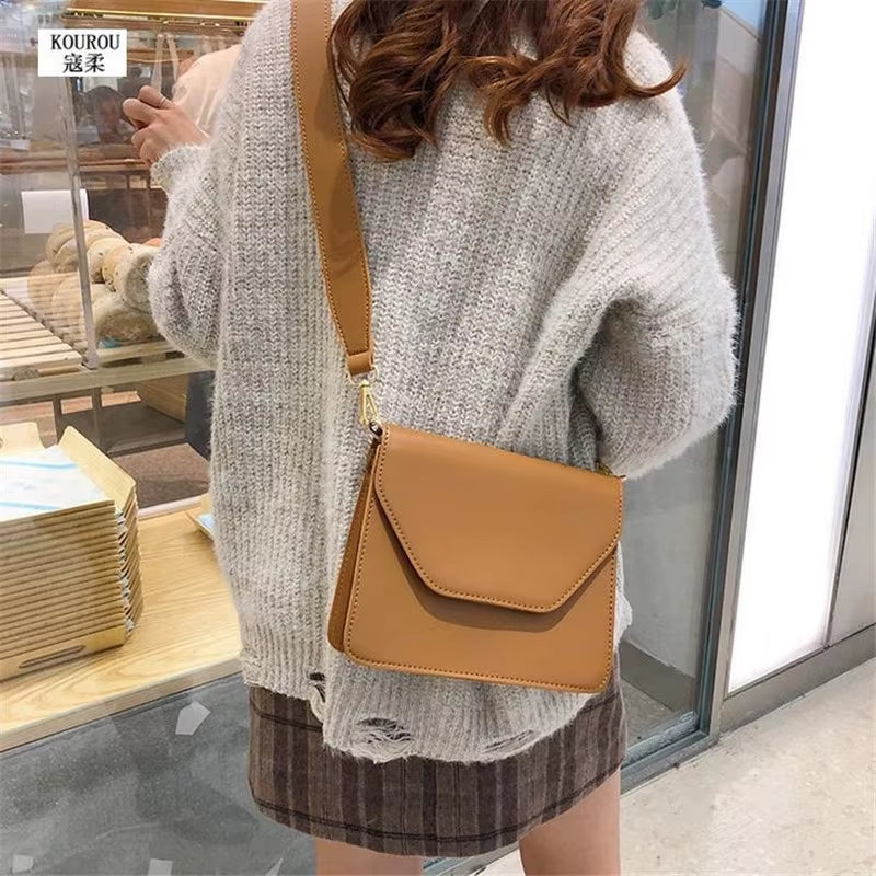 Fashion Women'S Casual Pu Leather Shoulder Bags Girls Flap Messenger Bags Crossbody Bags Women Bags Dropshipping 30#