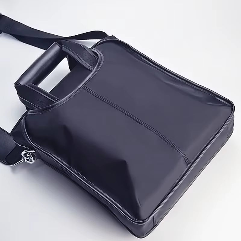 New Men'S Bags Zipper Single Shoulder Bags Oxford Fabric Business Briefcases Messenger Bags Vertical Men'S Bags Casual Handbags