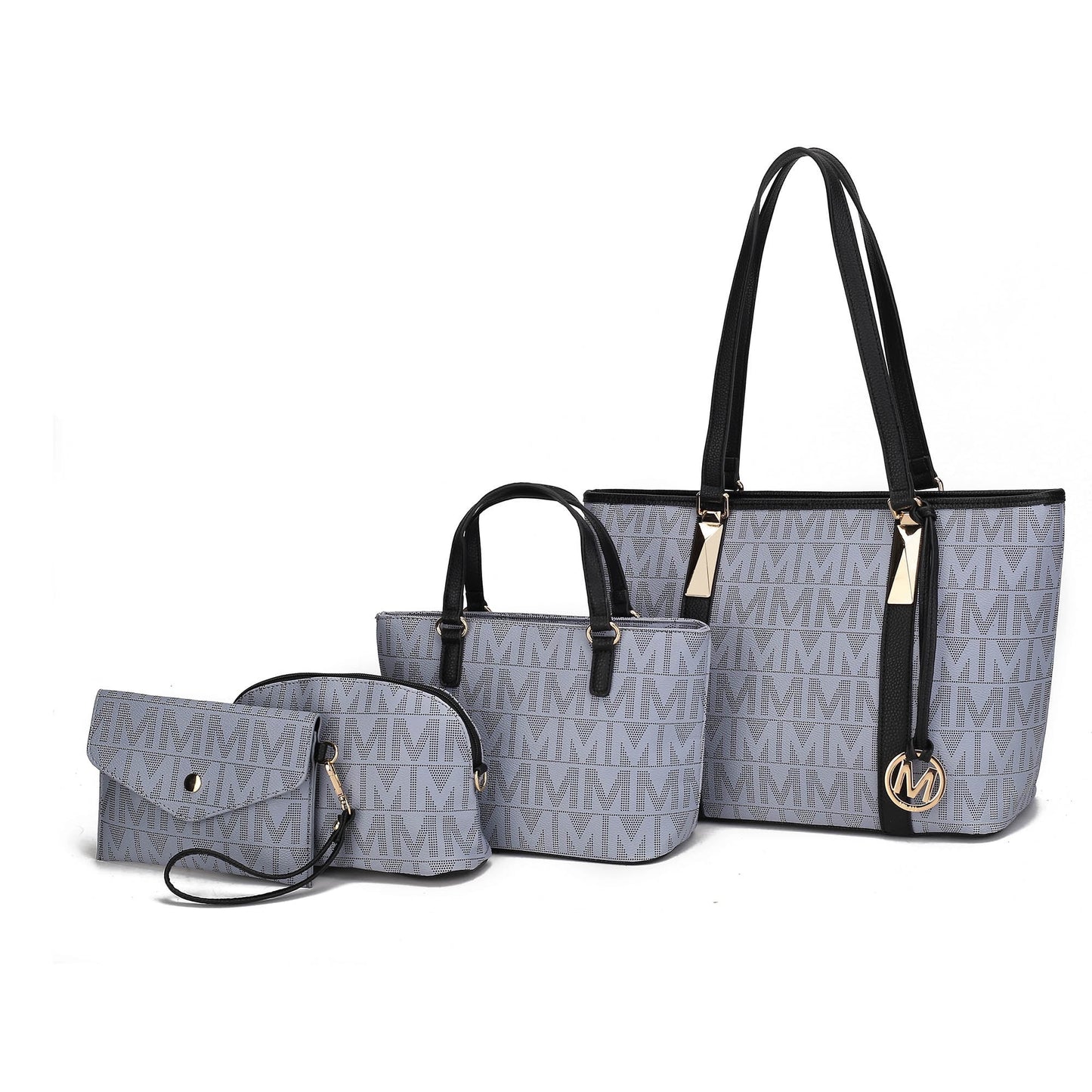 Marimar Women'S Tote Bag, Small Tote Handbag, Pouch Purse & Wristlet Wallet, Signature Handbag 4 Pcs Set by Mia K