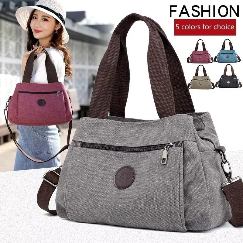 Women'S Canvas Bag Handbags Shoulder Bags Messenger Bags Crossbody Bags Tote Large Capacity Work Bags Bags for Women