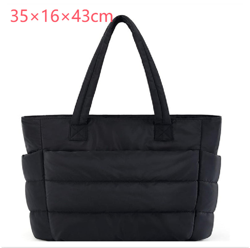 Women'S Cotton Handbag Large Zipper Travel Essential