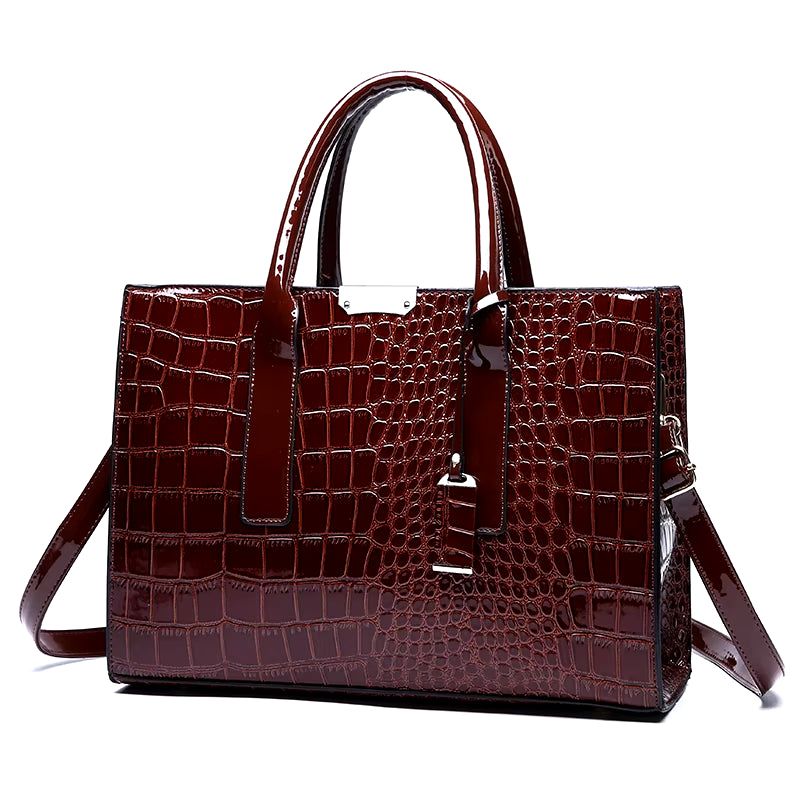 Crocodile Print Women Handbags Purse Tote Bags Adjustable Strap Top Handle Bag Large Capacity Crossbody Bags Work Travel Gift