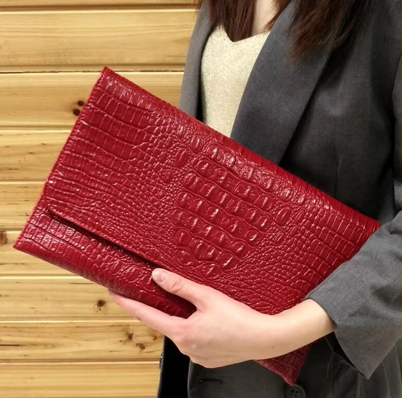 Women Day Clutches Bags Alligator Crossbody Bags for Women Shoulder Bags Women Leather Handbags