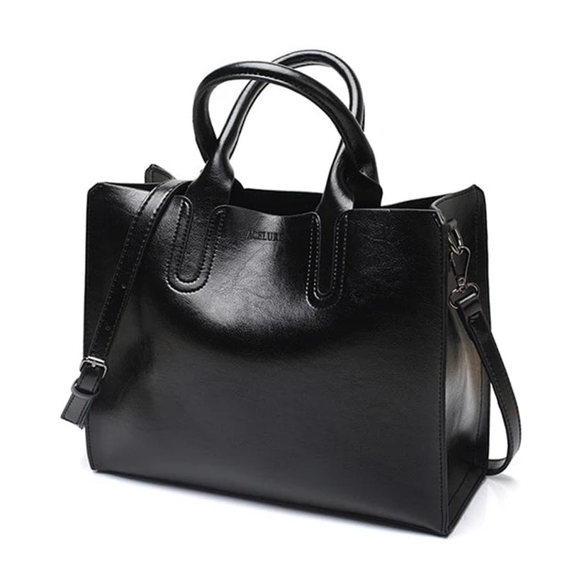 ACELURE Leather Handbags Big Women Bag High Quality Casual Female Bags Trunk Tote Spanish Brand Shoulder Bag Ladies Large Bolsos