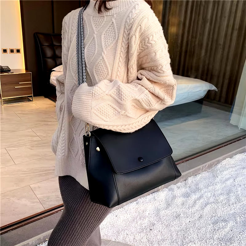 Ladies Casual Big Bags 2022 New Style Ladies Bags Fashion Handbags Solid Color Leather Ladies Bags Designer Style Women'S Bags