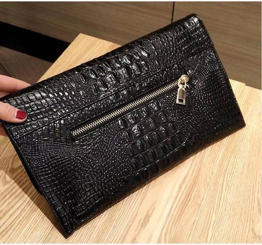 Women Day Clutches Bags Alligator Crossbody Bags for Women Shoulder Bags Women Leather Handbags