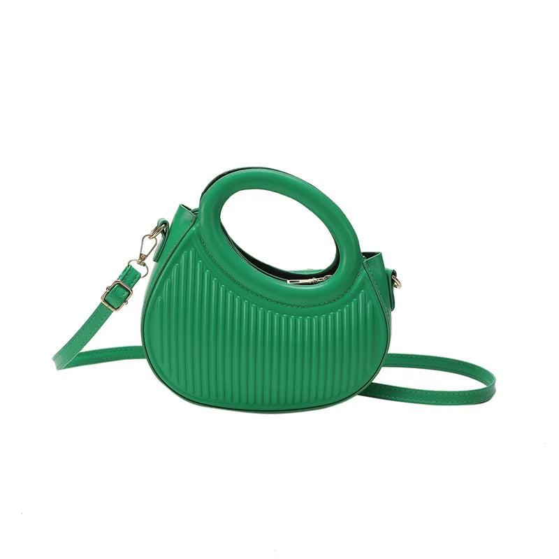 Candy Color Crossbody Bags Y2K Style Women Leather Handbags Zipper Purse