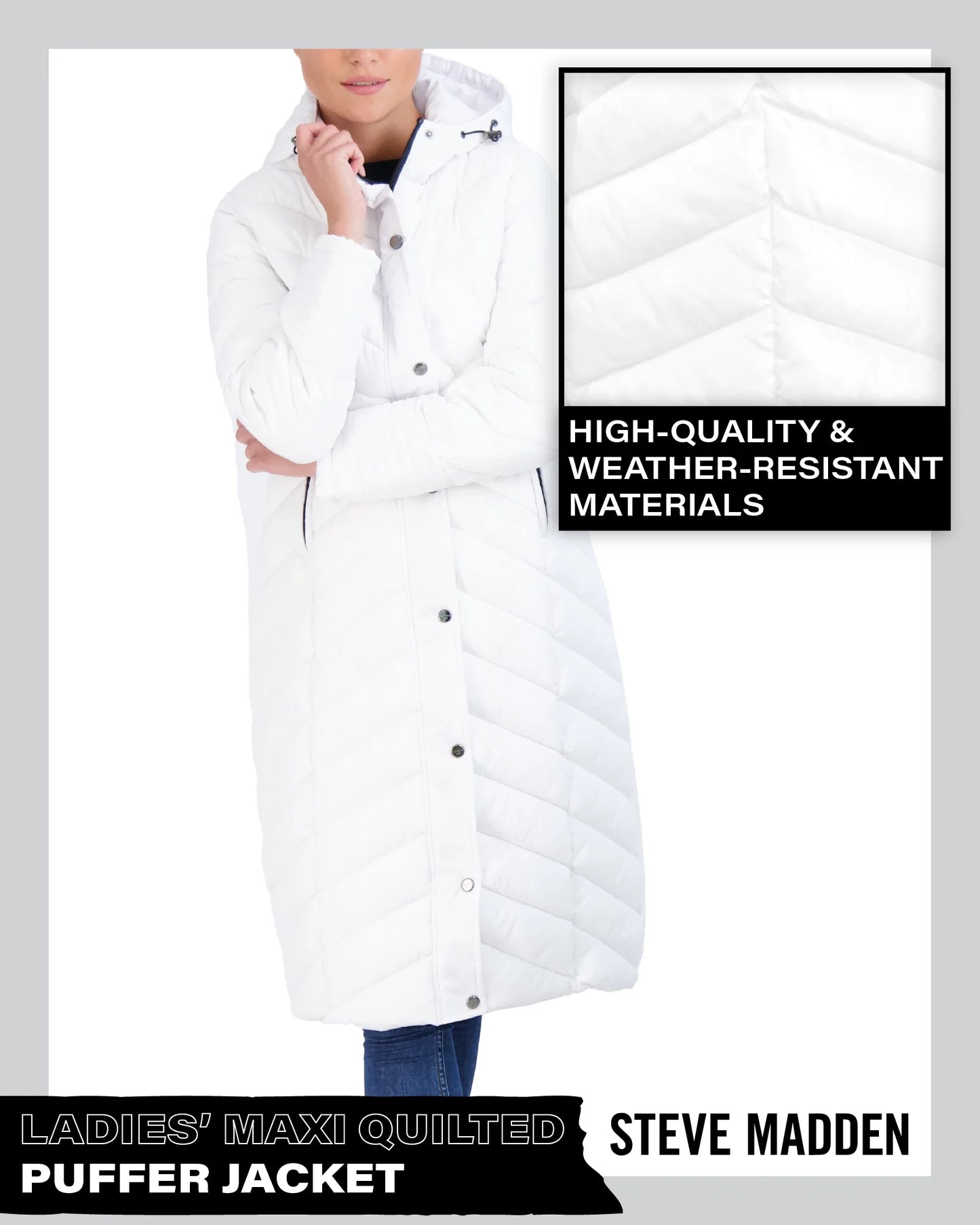 Women’S Winter Jacket – Long Length Quilted Maxi Puffer Parka Coat (S-3X)