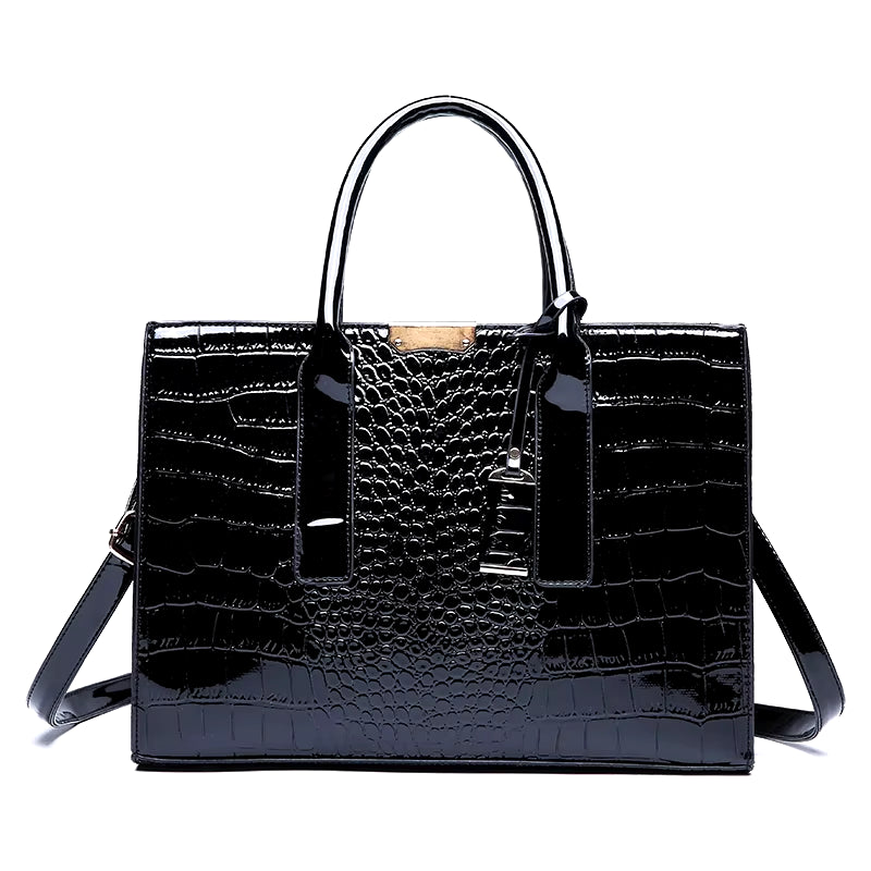 Crocodile Print Women Handbags Purse Tote Bags Adjustable Strap Top Handle Bag Large Capacity Crossbody Bags Work Travel Gift