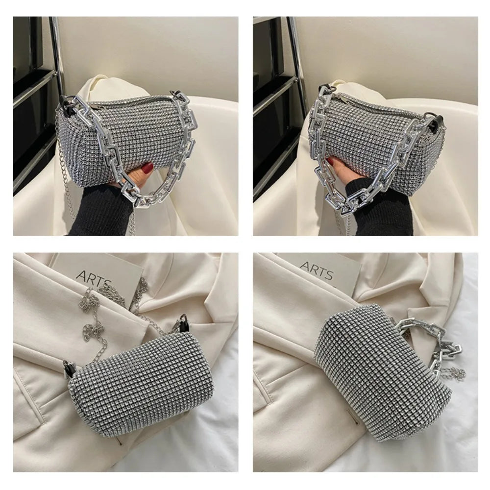 Women Bag Shoulder Bags Crossbody Bag for Women 2024 Handbag Color Diamond Pillow Bag Single Shoulder Bag